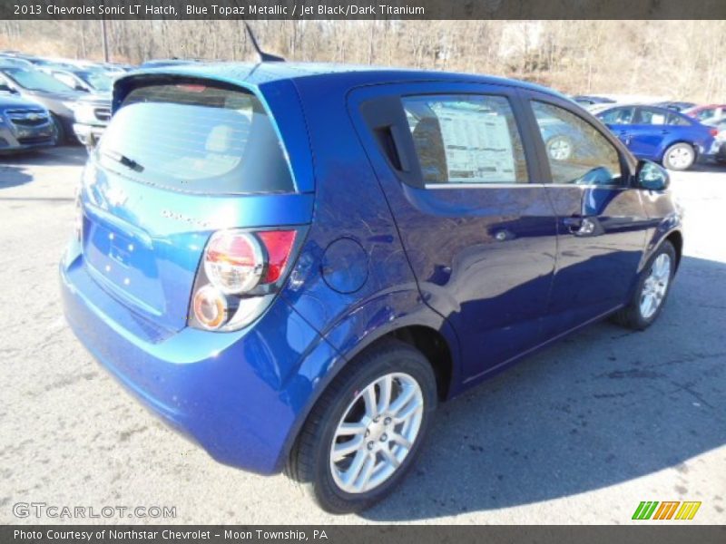 Blue Topaz Metallic / Jet Black/Dark Titanium 2013 Chevrolet Sonic LT Hatch