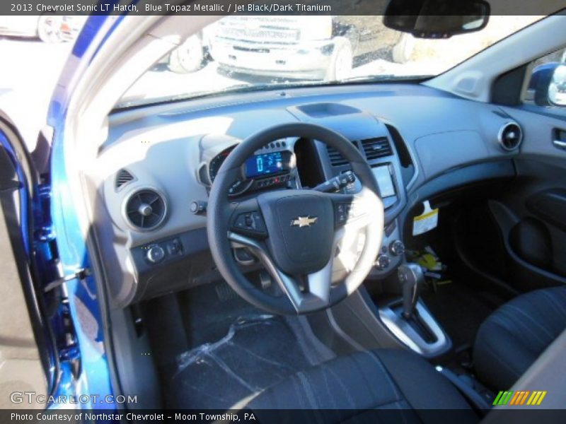 Blue Topaz Metallic / Jet Black/Dark Titanium 2013 Chevrolet Sonic LT Hatch