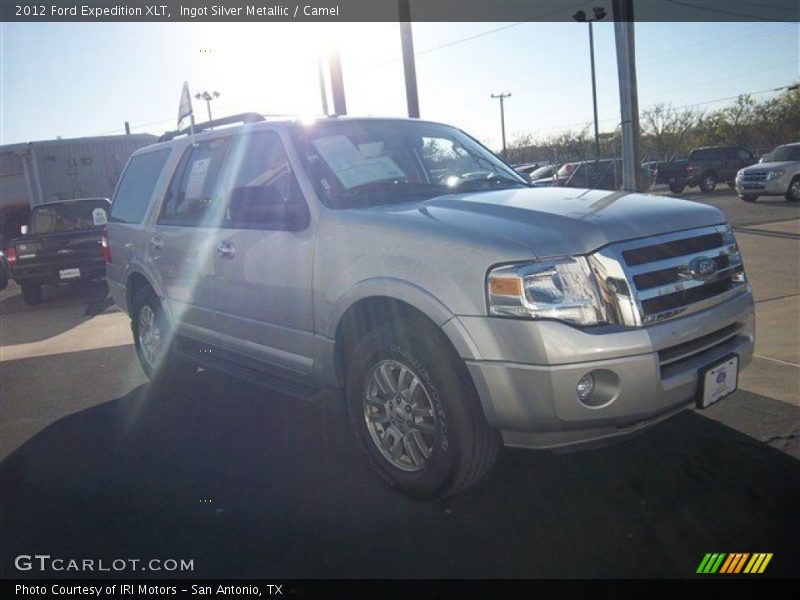 Ingot Silver Metallic / Camel 2012 Ford Expedition XLT