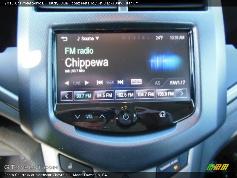 Blue Topaz Metallic / Jet Black/Dark Titanium 2013 Chevrolet Sonic LT Hatch