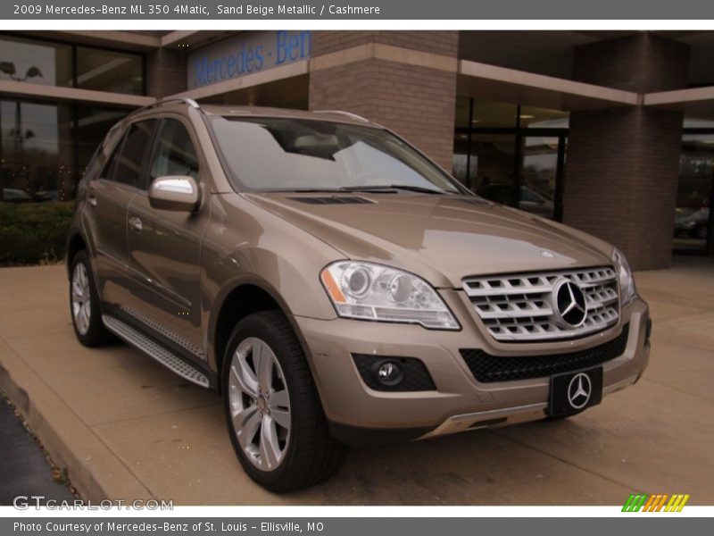 Sand Beige Metallic / Cashmere 2009 Mercedes-Benz ML 350 4Matic