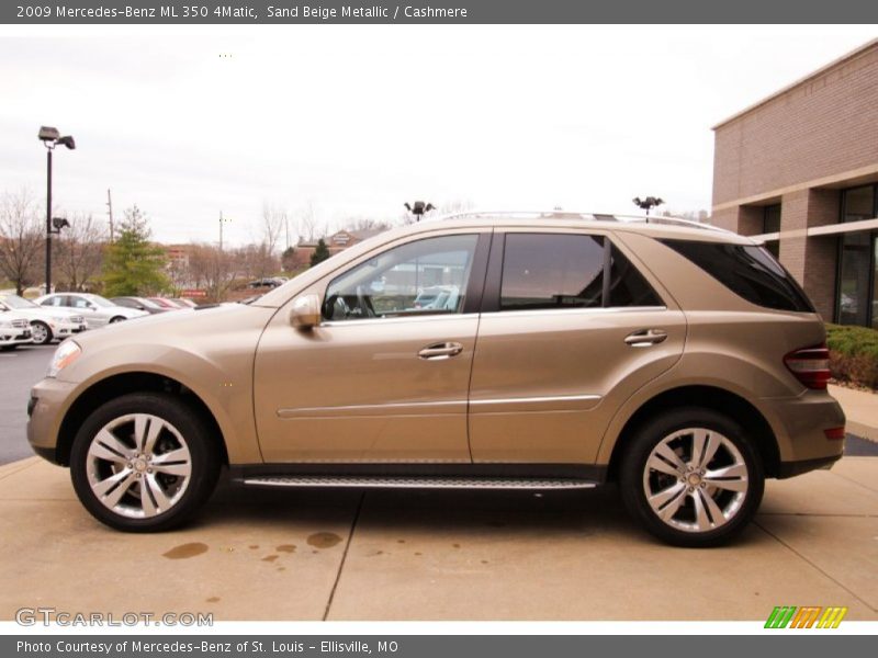Sand Beige Metallic / Cashmere 2009 Mercedes-Benz ML 350 4Matic