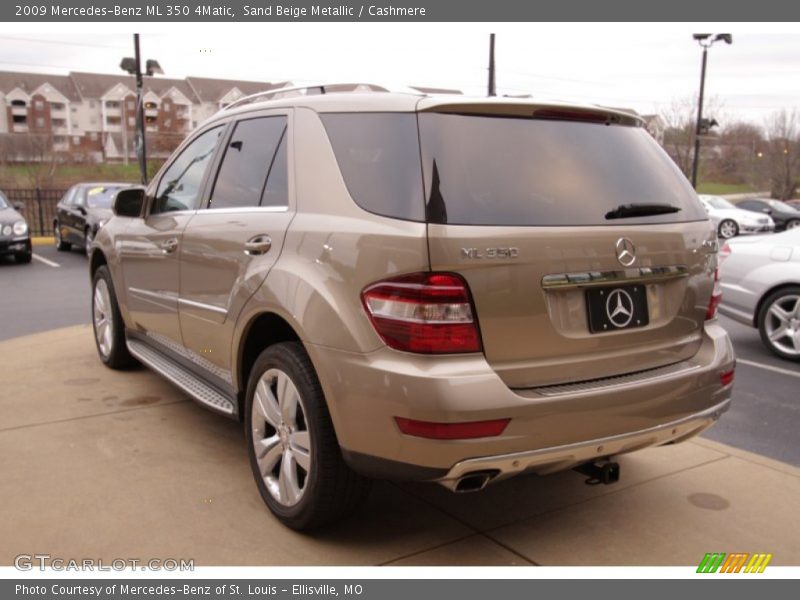 Sand Beige Metallic / Cashmere 2009 Mercedes-Benz ML 350 4Matic