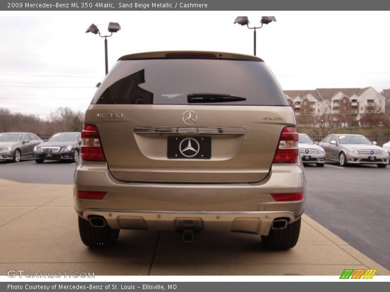 Sand Beige Metallic / Cashmere 2009 Mercedes-Benz ML 350 4Matic