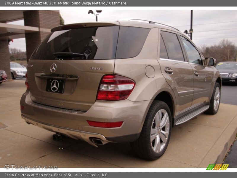 Sand Beige Metallic / Cashmere 2009 Mercedes-Benz ML 350 4Matic