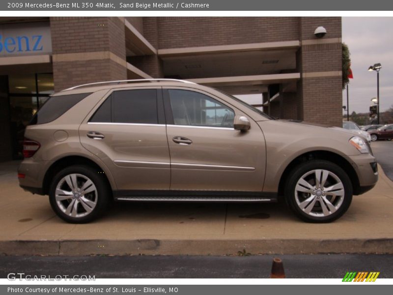 Sand Beige Metallic / Cashmere 2009 Mercedes-Benz ML 350 4Matic