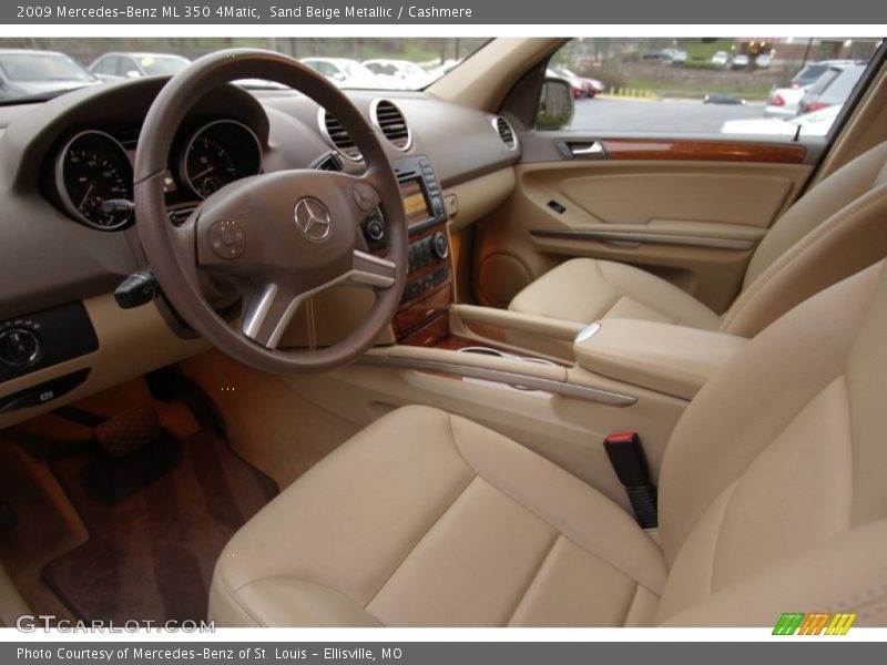 Sand Beige Metallic / Cashmere 2009 Mercedes-Benz ML 350 4Matic
