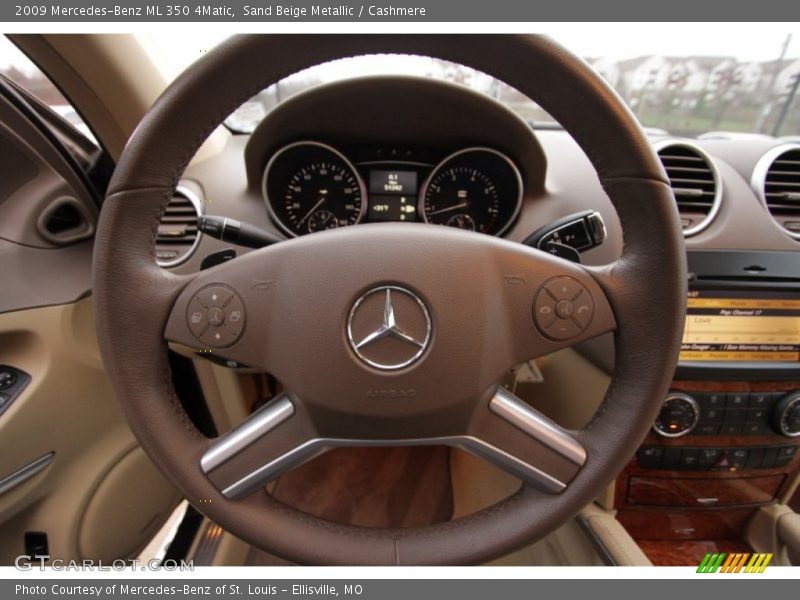 Sand Beige Metallic / Cashmere 2009 Mercedes-Benz ML 350 4Matic
