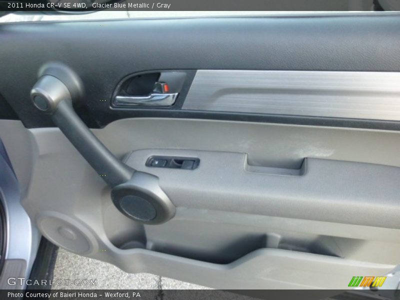 Glacier Blue Metallic / Gray 2011 Honda CR-V SE 4WD