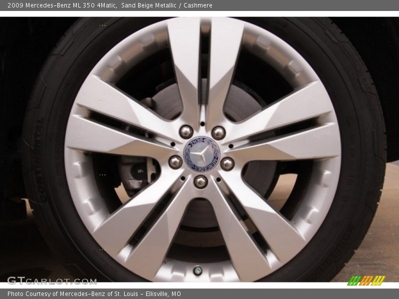 Sand Beige Metallic / Cashmere 2009 Mercedes-Benz ML 350 4Matic