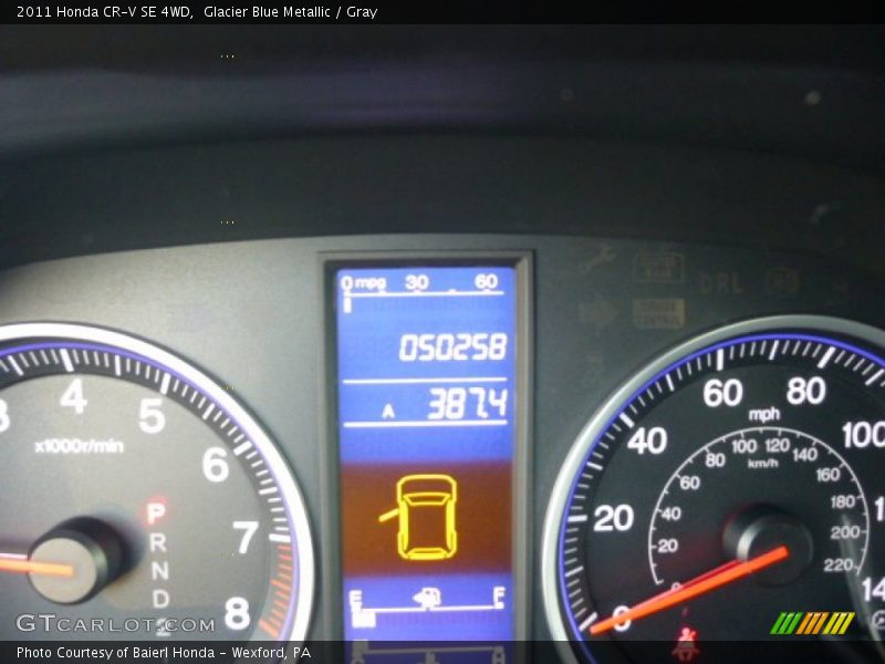 Glacier Blue Metallic / Gray 2011 Honda CR-V SE 4WD