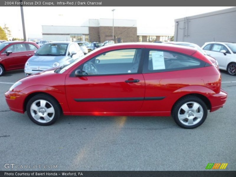 Infra-Red / Dark Charcoal 2004 Ford Focus ZX3 Coupe