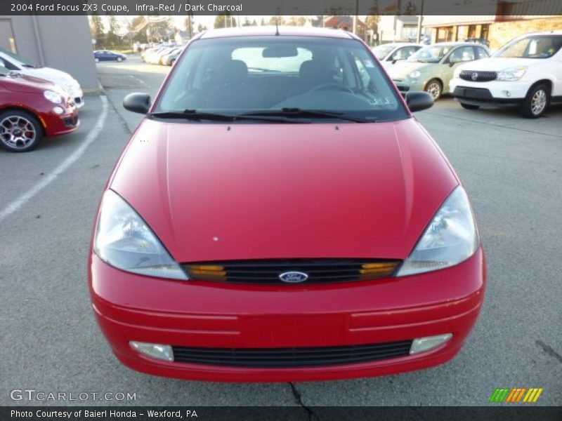 Infra-Red / Dark Charcoal 2004 Ford Focus ZX3 Coupe