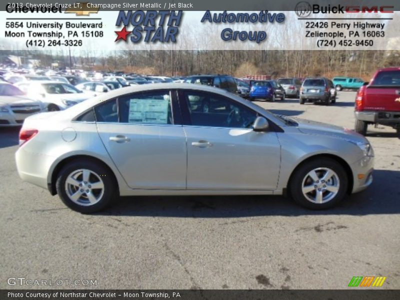 Champagne Silver Metallic / Jet Black 2013 Chevrolet Cruze LT