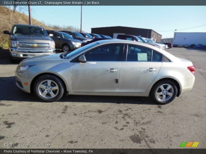 Champagne Silver Metallic / Jet Black 2013 Chevrolet Cruze LT
