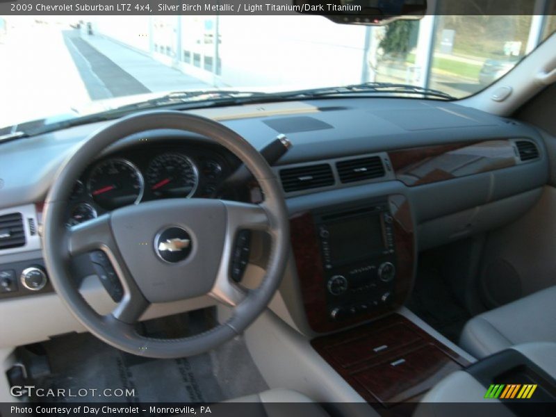 Silver Birch Metallic / Light Titanium/Dark Titanium 2009 Chevrolet Suburban LTZ 4x4