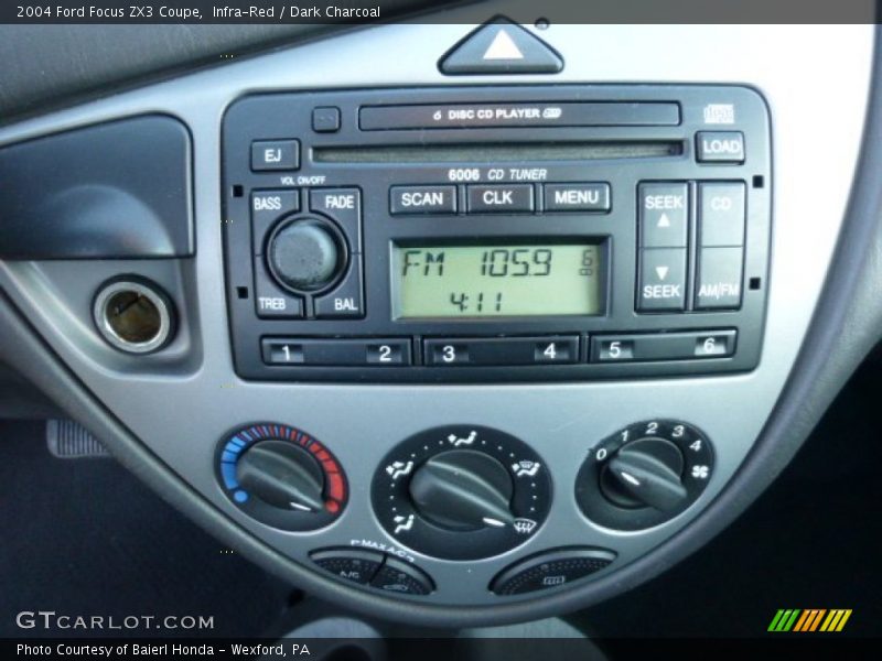 Controls of 2004 Focus ZX3 Coupe