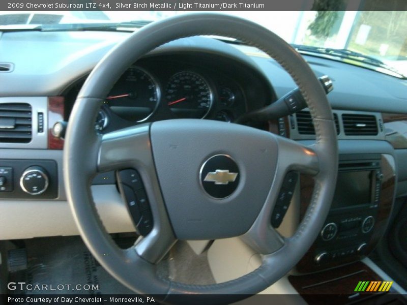 Silver Birch Metallic / Light Titanium/Dark Titanium 2009 Chevrolet Suburban LTZ 4x4