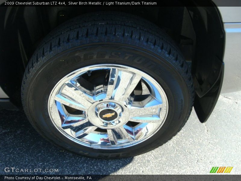 Silver Birch Metallic / Light Titanium/Dark Titanium 2009 Chevrolet Suburban LTZ 4x4