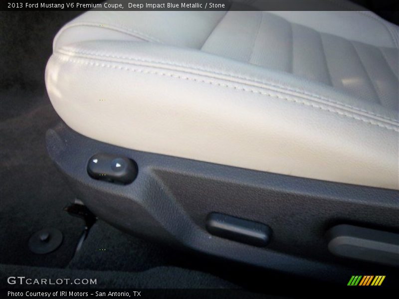 Deep Impact Blue Metallic / Stone 2013 Ford Mustang V6 Premium Coupe