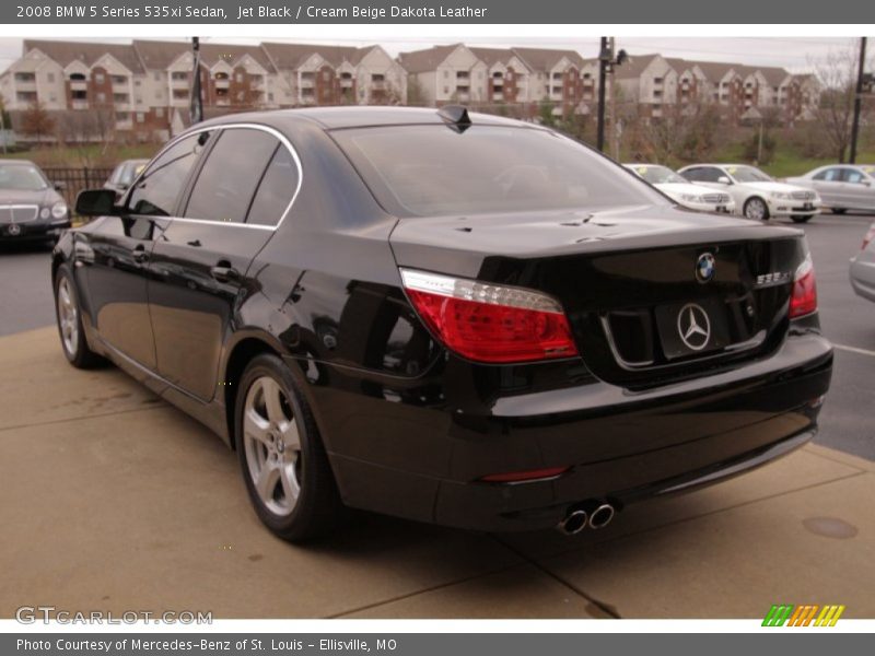 Jet Black / Cream Beige Dakota Leather 2008 BMW 5 Series 535xi Sedan