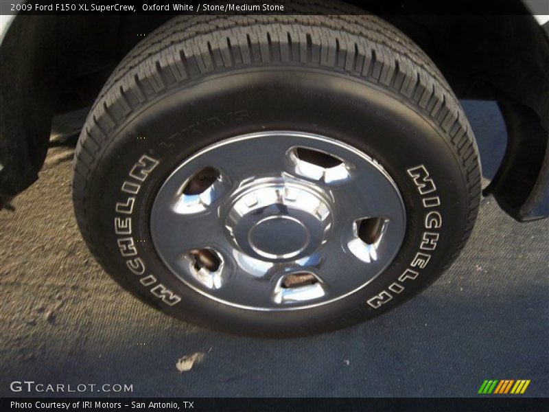 Oxford White / Stone/Medium Stone 2009 Ford F150 XL SuperCrew