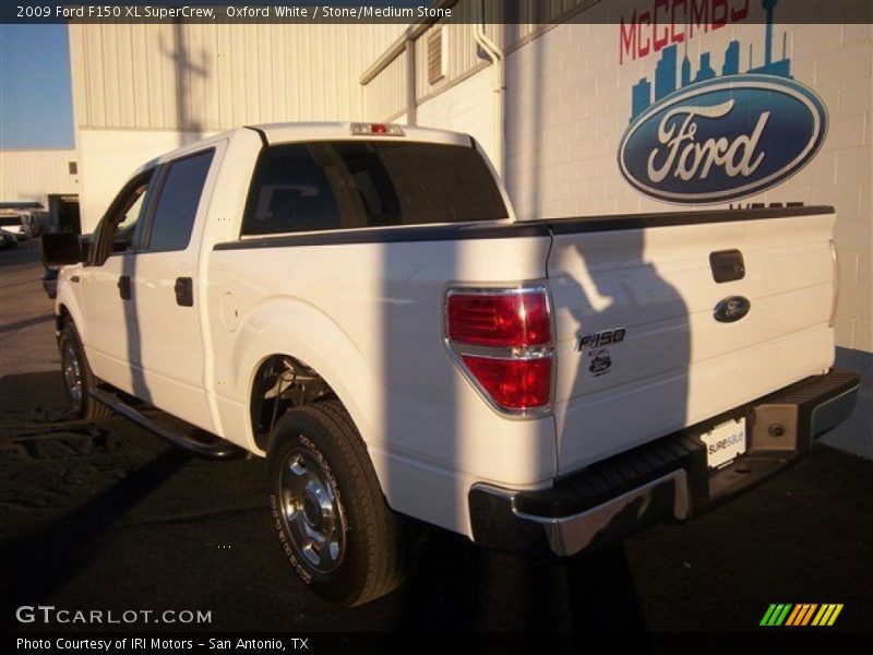 Oxford White / Stone/Medium Stone 2009 Ford F150 XL SuperCrew