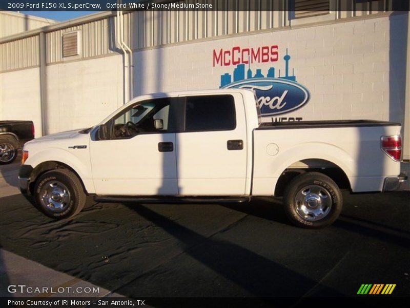 Oxford White / Stone/Medium Stone 2009 Ford F150 XL SuperCrew