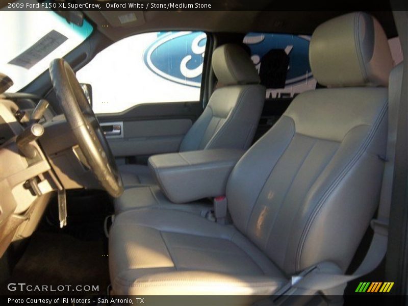 Oxford White / Stone/Medium Stone 2009 Ford F150 XL SuperCrew