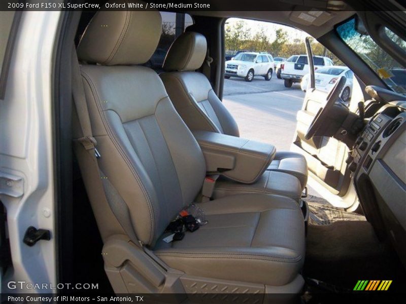 Oxford White / Stone/Medium Stone 2009 Ford F150 XL SuperCrew