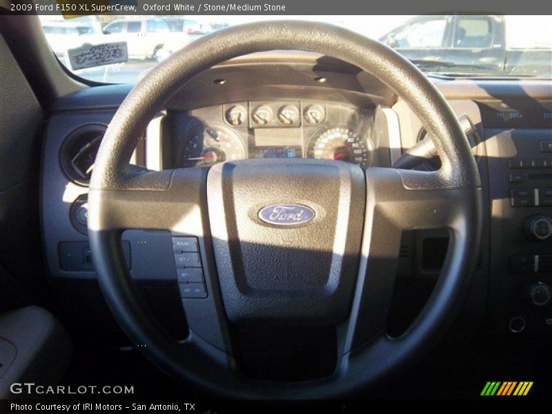 Oxford White / Stone/Medium Stone 2009 Ford F150 XL SuperCrew