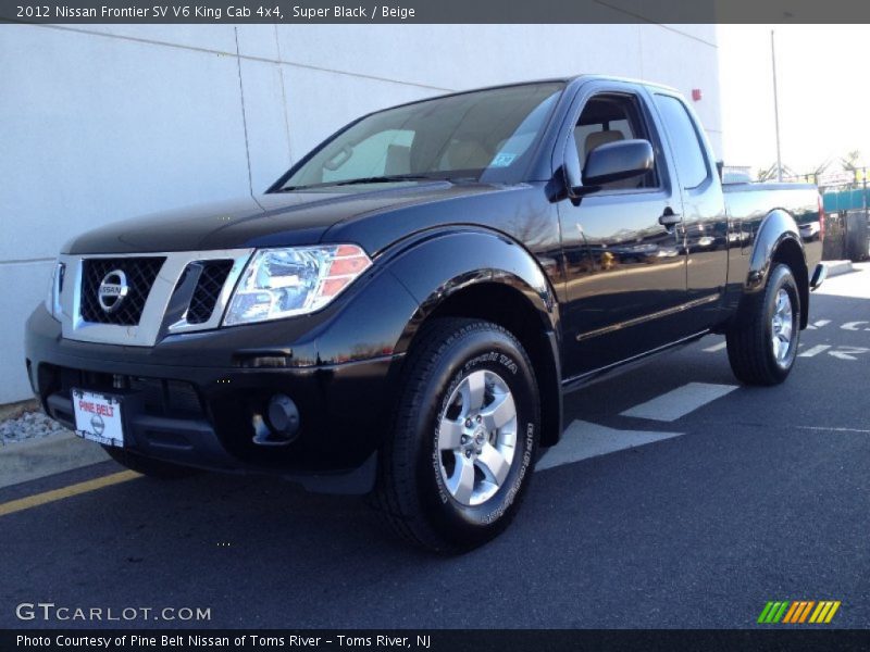 Super Black / Beige 2012 Nissan Frontier SV V6 King Cab 4x4