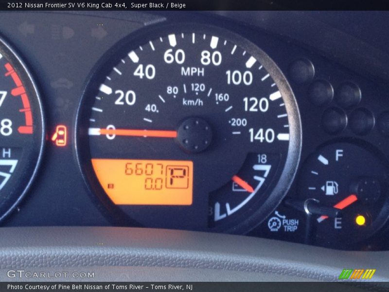 Super Black / Beige 2012 Nissan Frontier SV V6 King Cab 4x4
