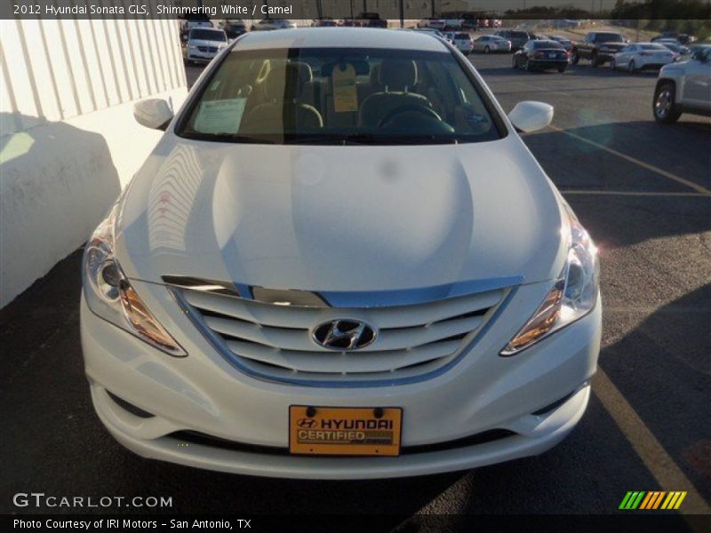 Shimmering White / Camel 2012 Hyundai Sonata GLS