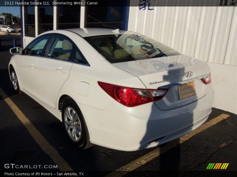 Shimmering White / Camel 2012 Hyundai Sonata GLS