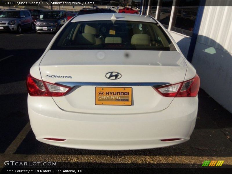 Shimmering White / Camel 2012 Hyundai Sonata GLS