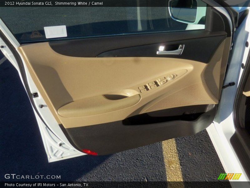 Shimmering White / Camel 2012 Hyundai Sonata GLS