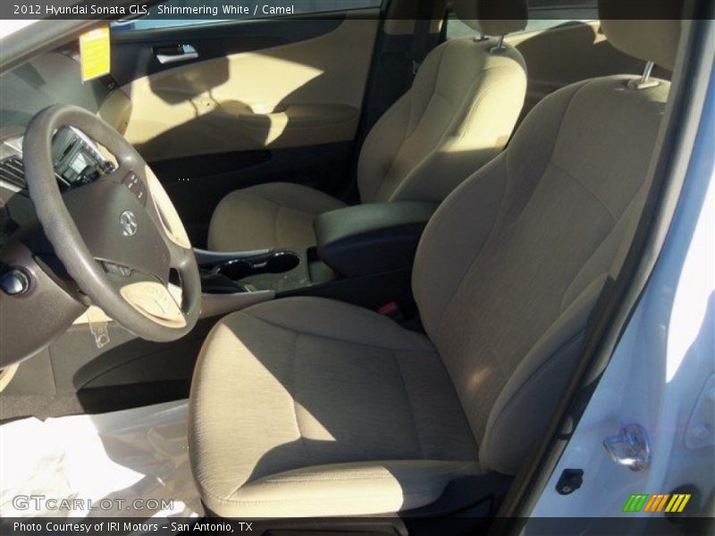 Shimmering White / Camel 2012 Hyundai Sonata GLS