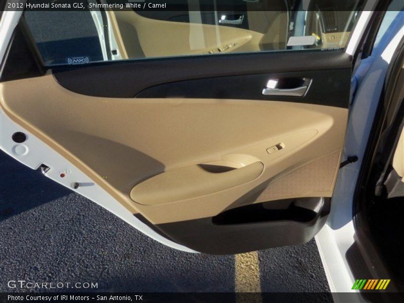 Shimmering White / Camel 2012 Hyundai Sonata GLS