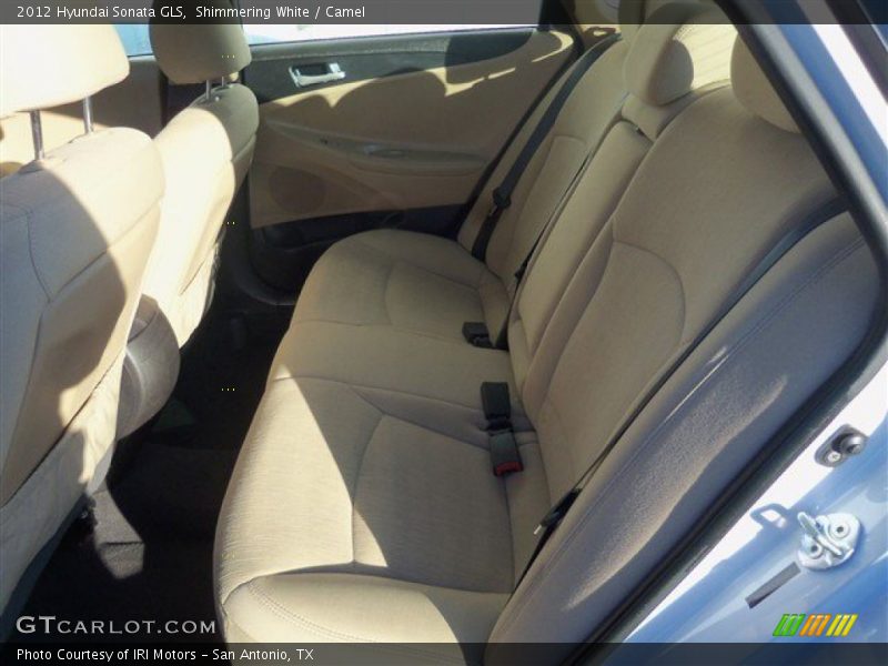 Shimmering White / Camel 2012 Hyundai Sonata GLS