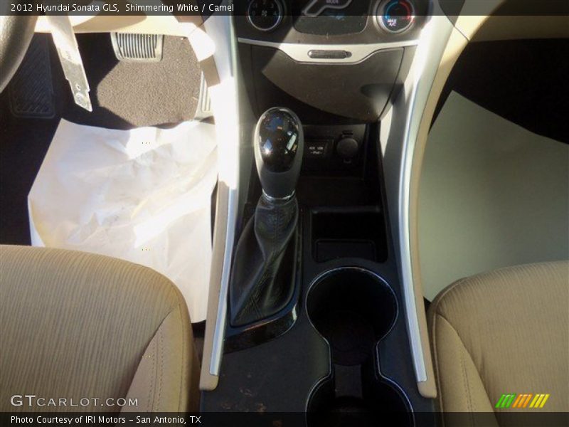 Shimmering White / Camel 2012 Hyundai Sonata GLS