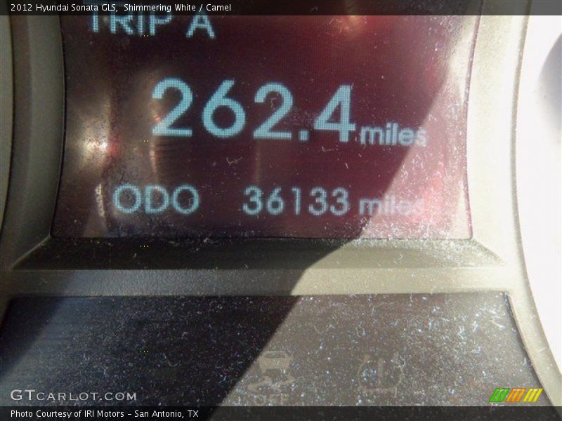 Shimmering White / Camel 2012 Hyundai Sonata GLS
