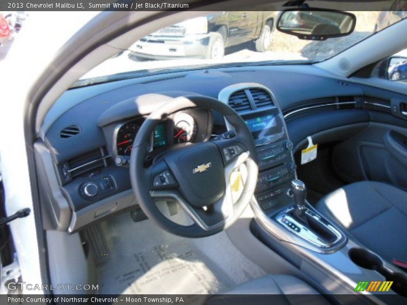 Summit White / Jet Black/Titanium 2013 Chevrolet Malibu LS