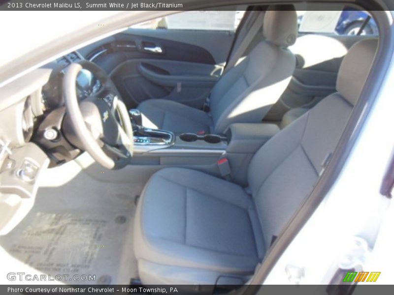 Summit White / Jet Black/Titanium 2013 Chevrolet Malibu LS