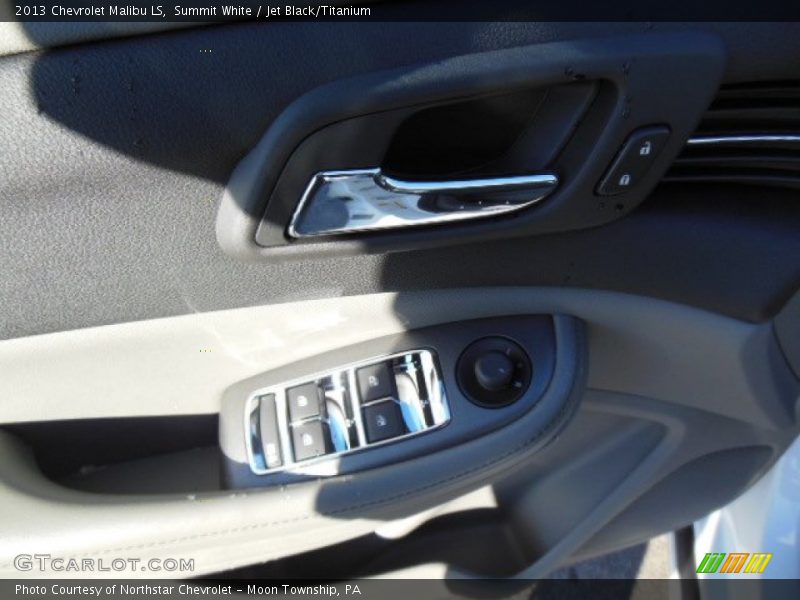 Summit White / Jet Black/Titanium 2013 Chevrolet Malibu LS