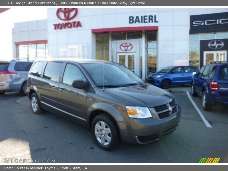 Dark Titanium Metallic / Dark Slate Gray/Light Shale 2010 Dodge Grand Caravan SE