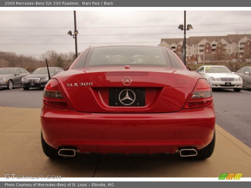 Mars Red / Black 2009 Mercedes-Benz SLK 300 Roadster