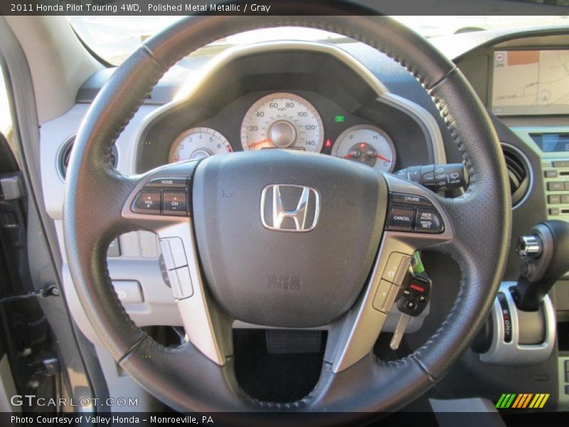 Polished Metal Metallic / Gray 2011 Honda Pilot Touring 4WD