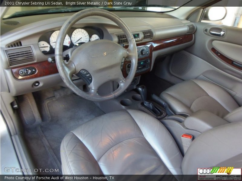 Bright Silver Metallic / Dark Slate Gray 2001 Chrysler Sebring LXi Sedan
