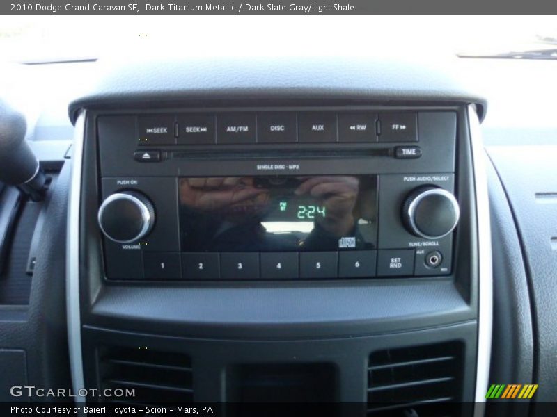 Dark Titanium Metallic / Dark Slate Gray/Light Shale 2010 Dodge Grand Caravan SE